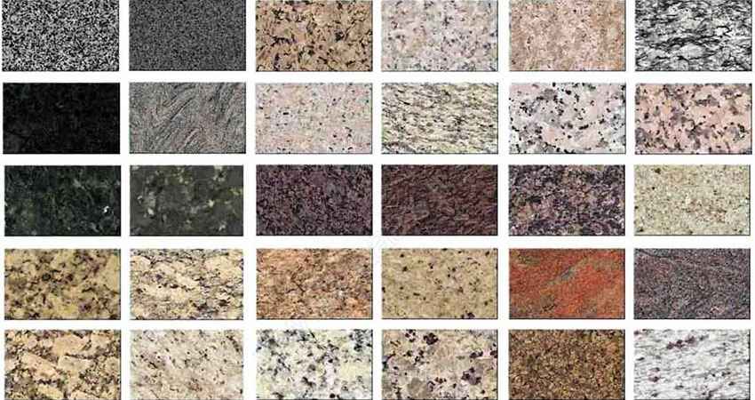 What causes different colors in granite?